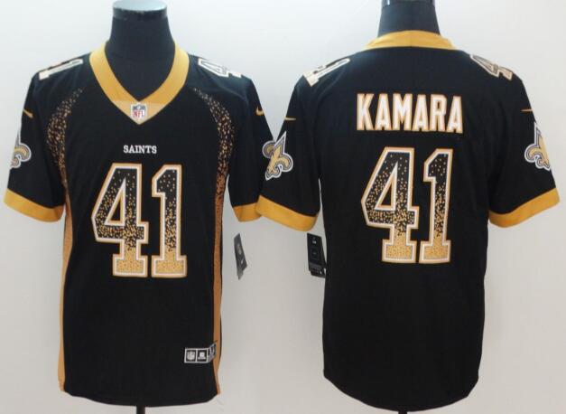 Fashion Men Nike New Orleans Saints 41 Alvin Kamara  Jersey