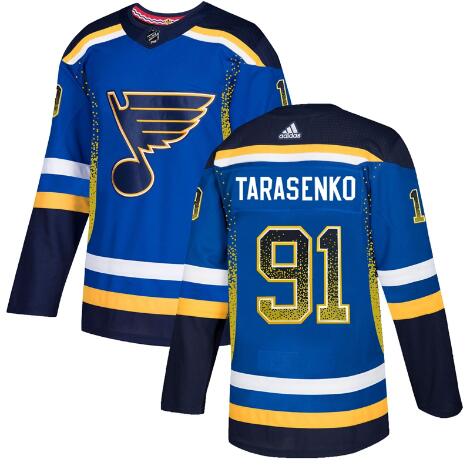 Men's St. Louis Blues #91 Vladimir Tarasenko Royal Drift Fashion Adidas Jersey