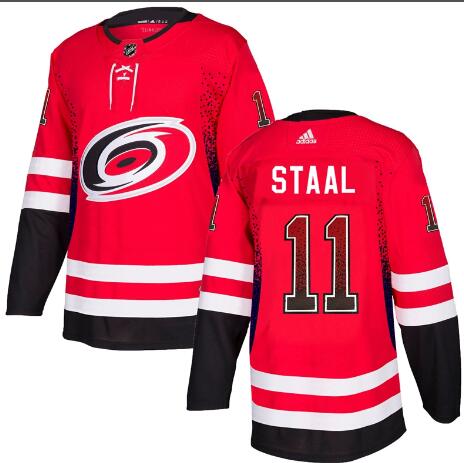 Men's Carolina Hurricanes #11 Jordan Staal Red Drift Fashion Adidas Jersey