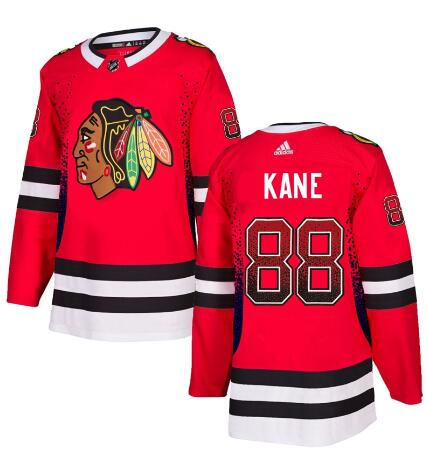 Men's Chicago Blackhawks #88 Patrick Kane Red Drift Fashion Adidas Jersey