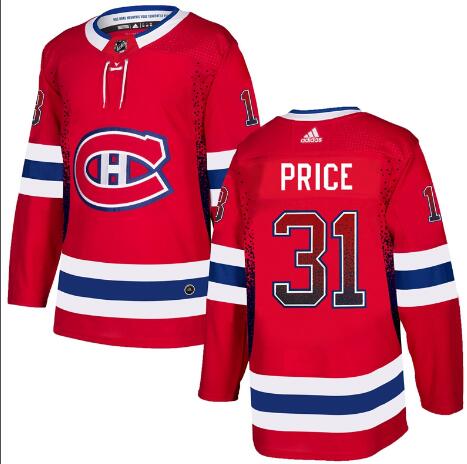 Men's Montreal Canadiens #31 Ken Price Red Drift Fashion Adidas Jersey