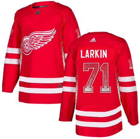 Adidas Men Detroit Red Wings #71 Dylan Larkin Red Fashion Jersey