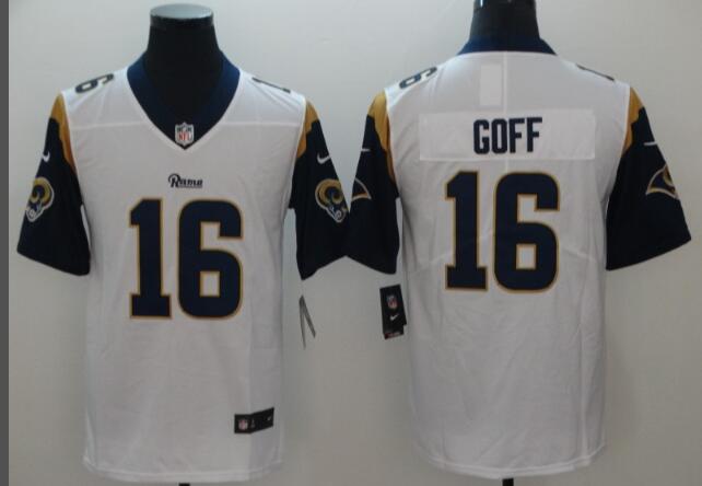 Nike St. Louis Rams 16 Jared Goff White Men's nfl football jersey