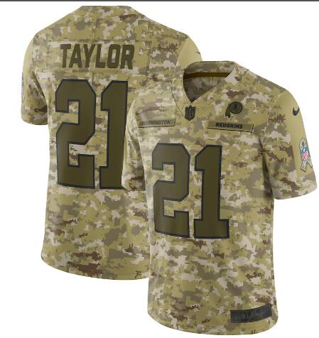 Men's Washington Redskins Sean Taylor Nike Camo Salute to Service Retired Player Limited Jersey