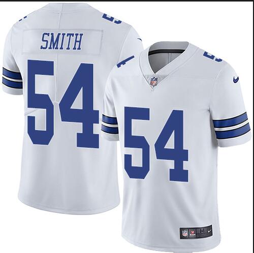 Limited Men's Jaylon Smith White Road Jersey: NFL Nike Dallas Cowboys #54 Vapor Untouchable Best Cheap