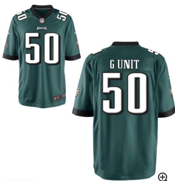 Men's Philadelphia Eagles G-Unit 50# Custom Football JERSEY