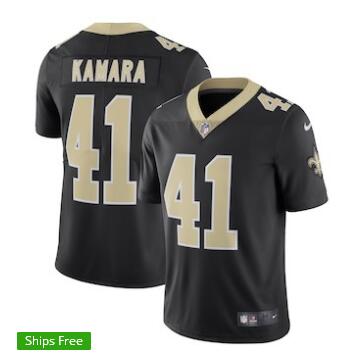 Men's New Orleans Saints Alvin Kamara Nike Black Vapor Untouchable Limited Jersey