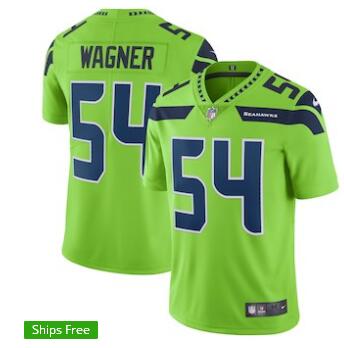 Men's Seattle Seahawks Bobby Wagner Nike Neon Green Vapor Untouchable Color Rush Limited Player Jersey