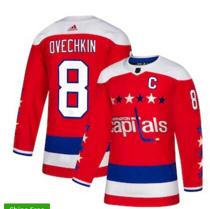 Men's Washington Capitals Alexander Ovechkin adidas Red Alternate  Player Jersey