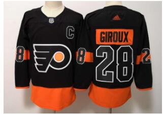 Men's Philadelphia Flyers #28 Claude Giroux Black Alternate Breakaway Player Adidas Jersey