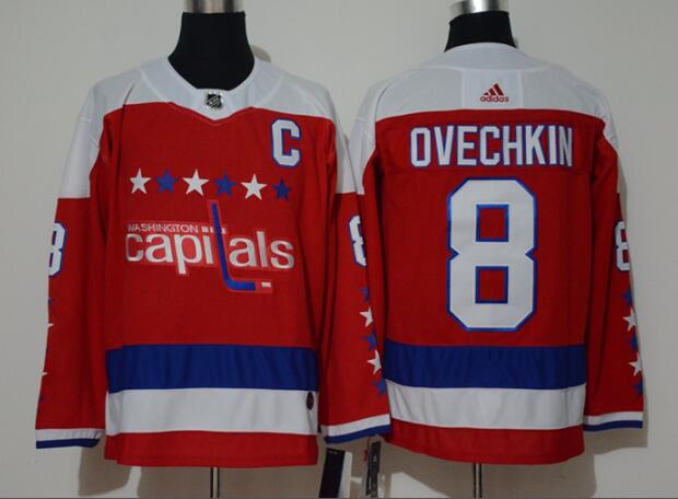 Men's Washington Capitals Alexander Ovechkin red Player Jersey