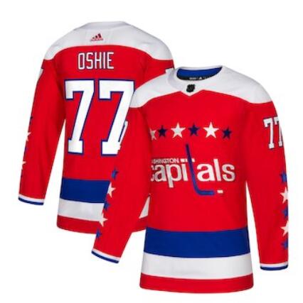 Men's Washington Capitals TJ Oshie adidas Red Alternate Authentic Player Jersey