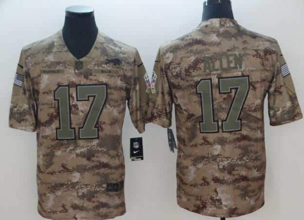 Nike Buffalo Bills #17 Josh Allen Men Salute to Service Limited Jersey