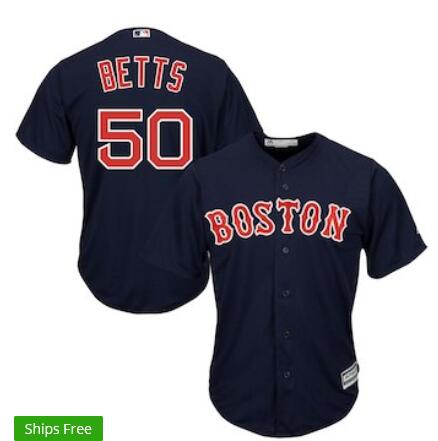 Men's Boston Red Sox Mookie Betts   Player Jersey
