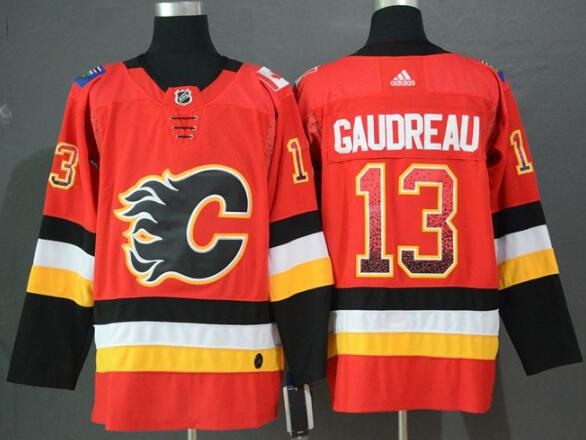 Men's Calgary Flames #13 Johnny Gaudreau   Fashion Adidas Jersey