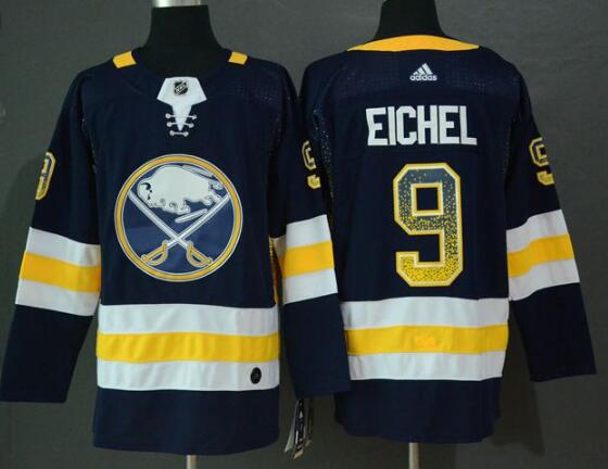 Men's Buffalo Sabres #15 Jack Eichel Navy Drift Fashion Adidas Jersey