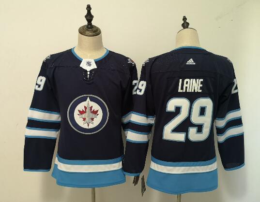 Women  Winnipeg Jets #29 Patrik Laine Stitched NHL Hockey Jersey