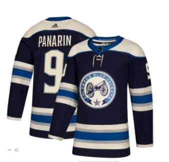 Adidas Men's Columbus Blue Jackets #9 Artemi Panarin Authentic Pro Alternate Jersey