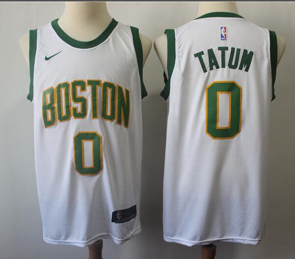 2019 Men's Boston Celtics #0 Jayson Tatum Jersey City Edition