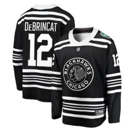 Men Alex DeBrincat Chicago Blackhawks adidas 2019 Winter Classic  Player Jersey – Black