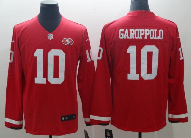 Men's San Francisco 49ers Jimmy Garoppolo Nike Football Long Sleev Jersey