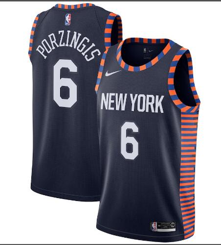 2019 New Nike New York Knicks 6 Kristaps Porzingis NBA basketball City Edition Jerseys