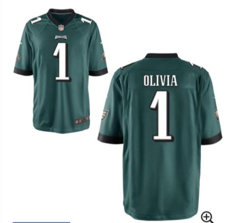 Eagles Olivia 1 Men Custom Jersey about 2-3 d ays finished