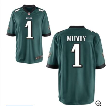 Eagles Mundy 1# Custom Men Jersey