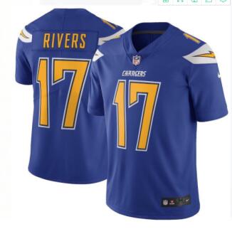 Nike San Diego Chargers 17 Philip Rivers  Light Blue NFL Jerseys