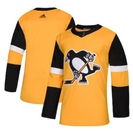 Men's Pittsburgh Penguins adidas Gold Alternate Jersey