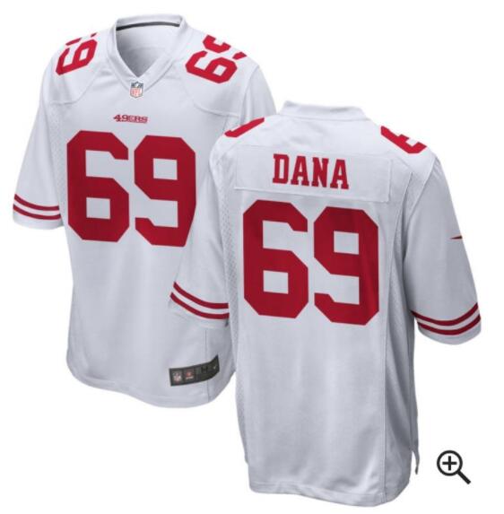 Men Custom 69 Dana 49ers jersey