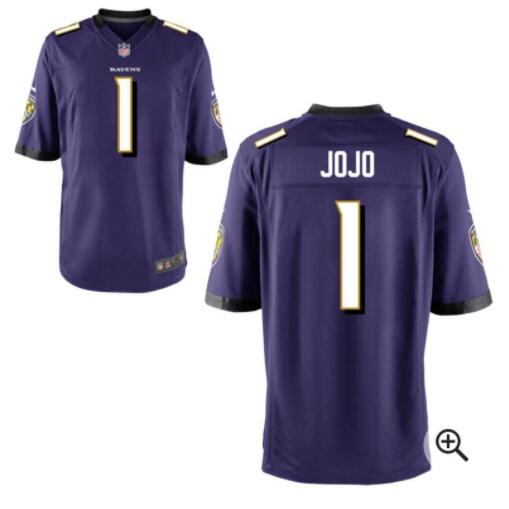 Men Baltimore Ravens Jojo 1 Custom Jersey