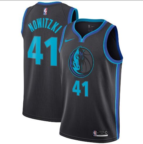 2019 New Nike Dallas Mavericks #41 Dirk Nowitzki  City Edition Jersey