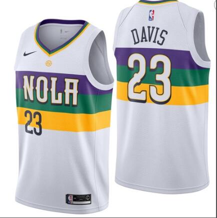 Nike NBA New Orleans Pelicans #23 Anthony Davis Jersey 2018-19 New Season City Edition Jersey