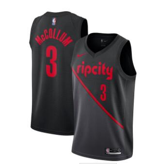 Nike NBA Portland Trail Blazers #3 CJ McCollum Jersey 2018-19 New Season City Edition Jersey