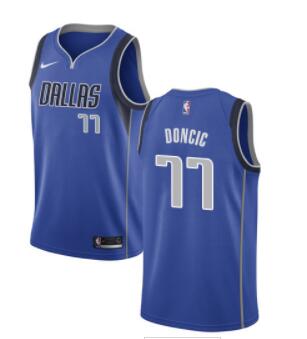 Nike Youth Dallas Mavericks #77 Luka Doncic Royal NBA Jersey