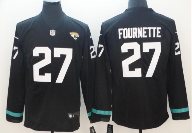 Men's Jacksonville Jaguars Leonard Fournette Long Sleeves Jersey