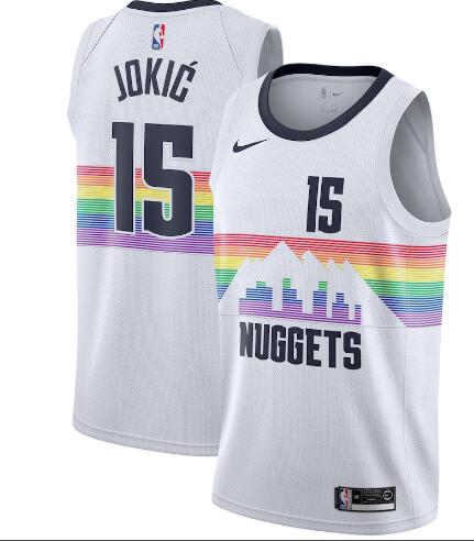 Men's 2018-19 New Denver Nuggets Nikola Jokic 15 City Edition Jersey