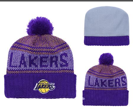 Los Angeles Lakers Beanies Purple