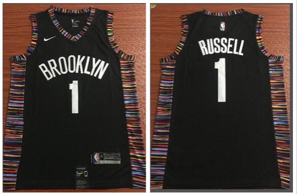 D'Angelo Russell City Edition Swingman (Brooklyn Nets) Men's Nike NBA Connected Jersey  Black