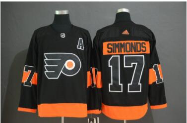 Men's Philadelphia Flyers #17 Wayne Simmonds Black Alternate Adidas Jersey