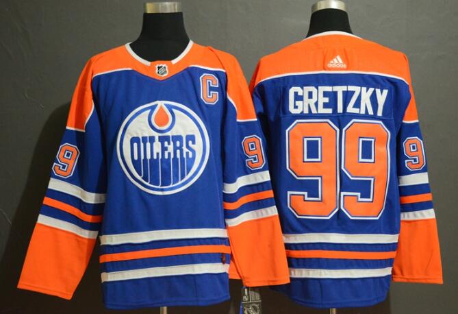 Men's Edmonton Oilers #99 Wayne Gretzky White 2017-2018 adidas Hockey Stitched NHL Jersey