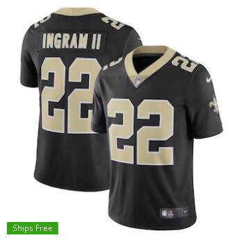 Men's New Orleans Saints Mark Ingram Nike Black Vapor Untouchable Limited Jersey
