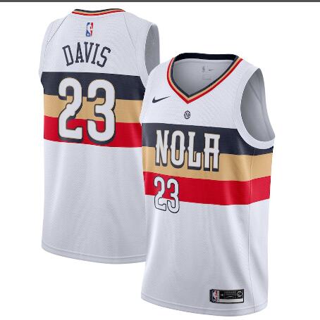 Men's Nike NBA New Orleans Pelicans #23 Anthony Davis Earned Edition Jersey