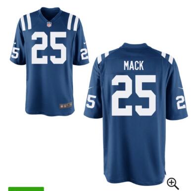 Men 25# Marlon Mack Colts jersey