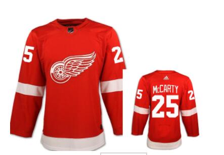 Men's Adidas Detroit Red Wings #25 Darren McCarty Red Home Authentic NHL Jersey