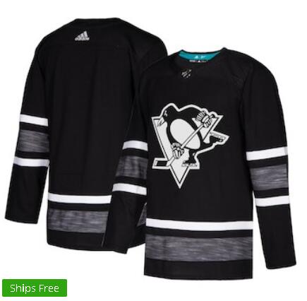 Men's Pittsburgh Penguins adidas Black 2019 NHL All-Star Game Parley Jersey
