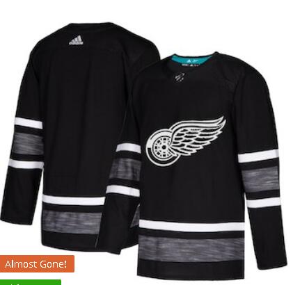 Men's Detroit Red Wings adidas Black 2019 NHL All-Star Game Parley Authentic Jersey