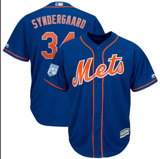 New York Mets 34 Noah Syndergaard Men 2019 Spring Training JERSEY