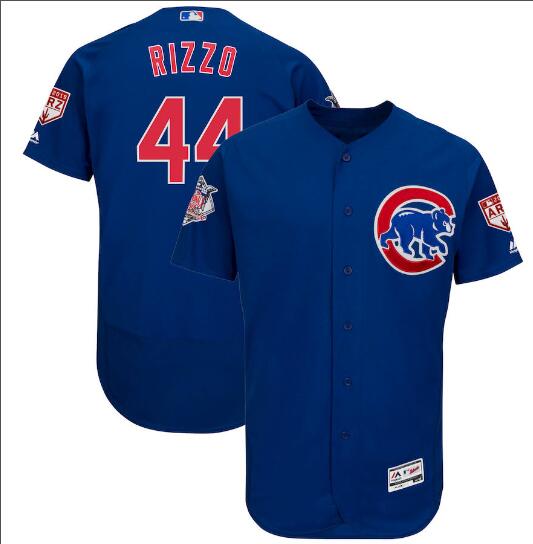 Men's Chicago Cubs  44 Anthony Rizzo  2019 Spring Training Stitched Jersey